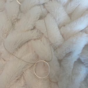 Simple silver necklace